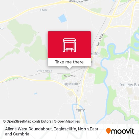 Allens West Roundabout, Eaglescliffe map
