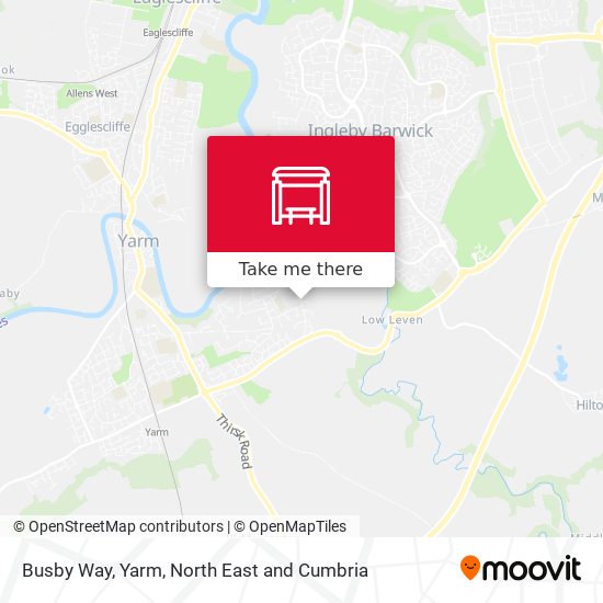 Busby Way, Yarm map