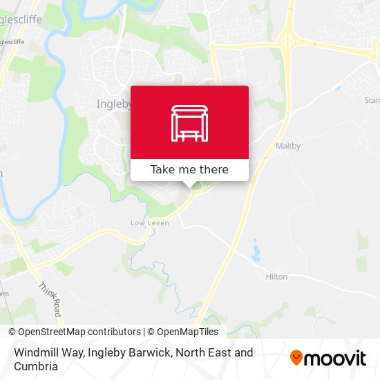 Windmill Way, Ingleby Barwick map