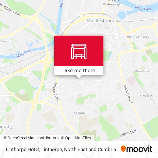 Linthorpe Hotel, Linthorpe map