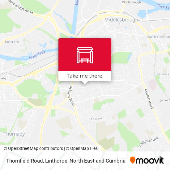 Thornfield Road, Linthorpe map