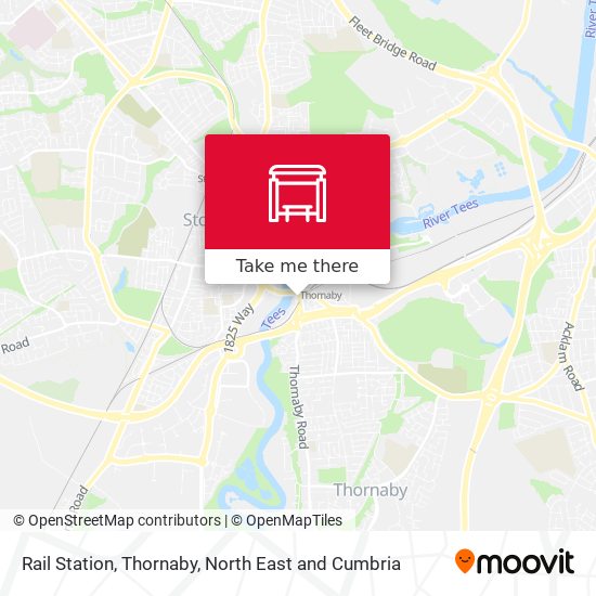 Rail Station, Thornaby map