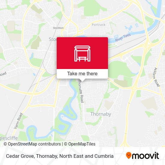 Cedar Grove, Thornaby map