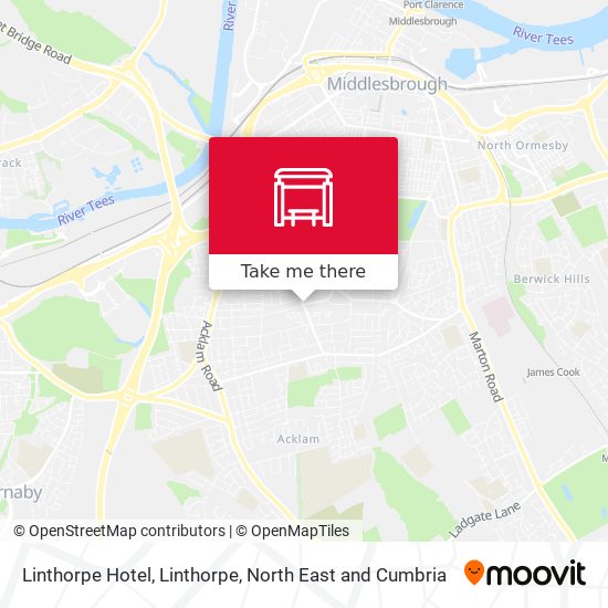 Linthorpe Hotel, Linthorpe map