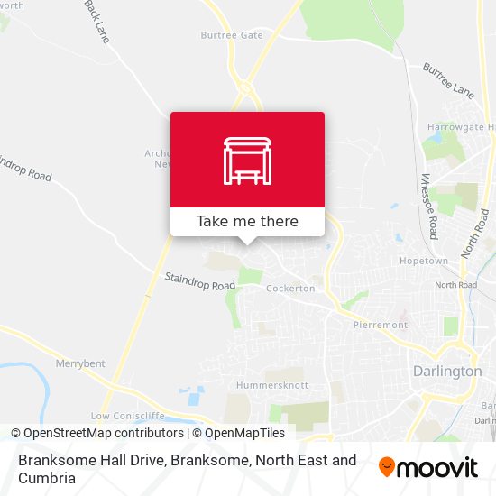 Branksome Hall Drive, Branksome map