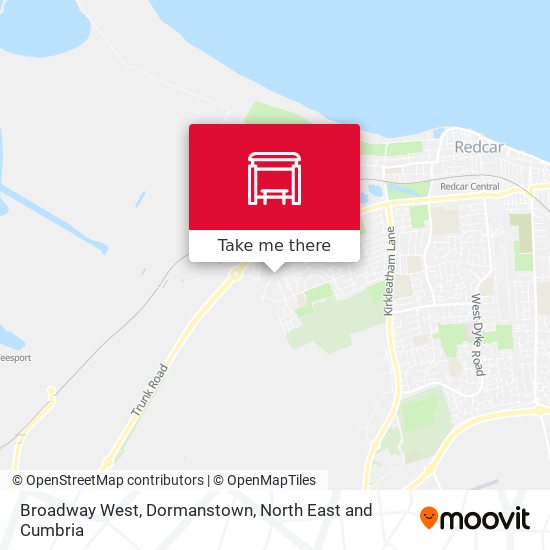 Broadway West, Dormanstown map