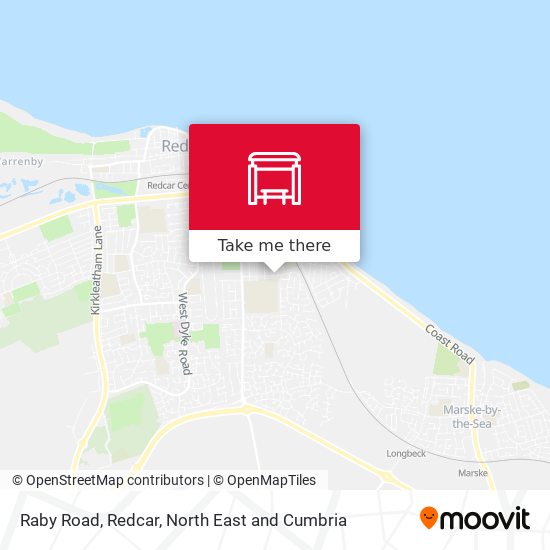 Raby Road, Redcar map