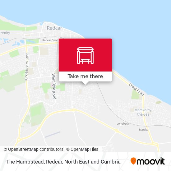 The Hampstead, Redcar map