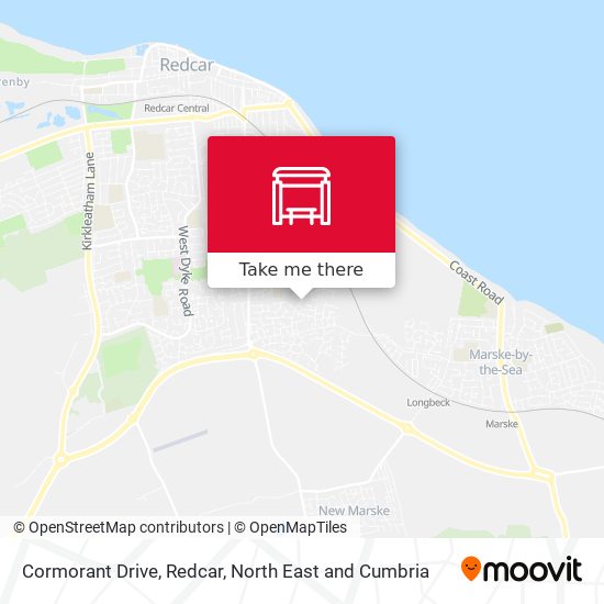 Cormorant Drive, Redcar map