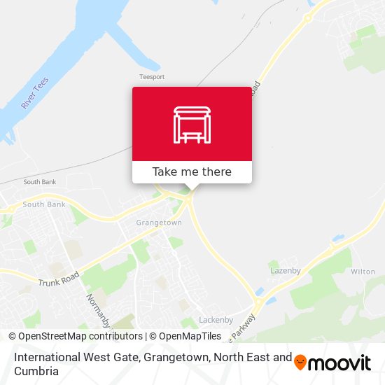 International West Gate, Grangetown map