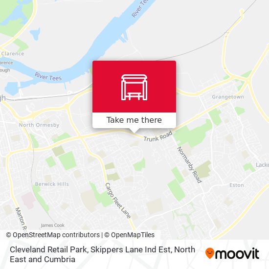 Cleveland Retail Park, Skippers Lane Ind Est map