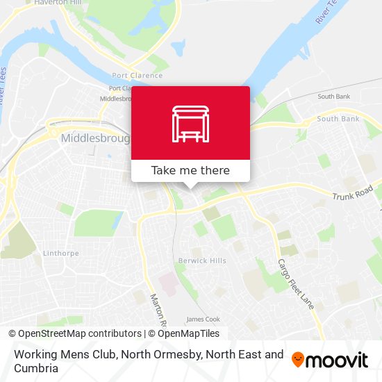 Working Mens Club, North Ormesby map