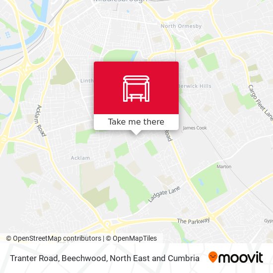 Tranter Road, Beechwood map