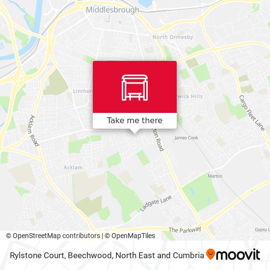 Rylstone Court, Beechwood map