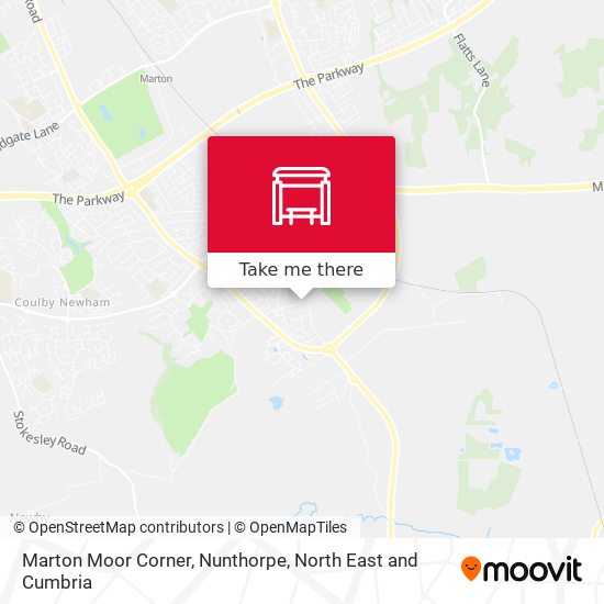 Marton Moor Corner, Nunthorpe map