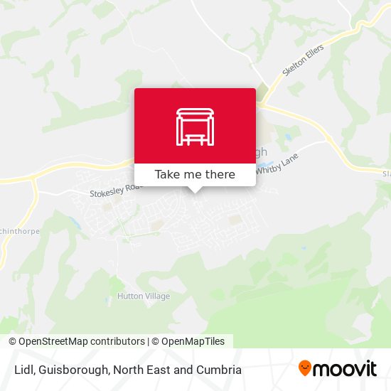 Lidl, Guisborough map