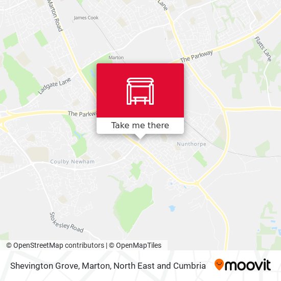 Shevington Grove, Marton map