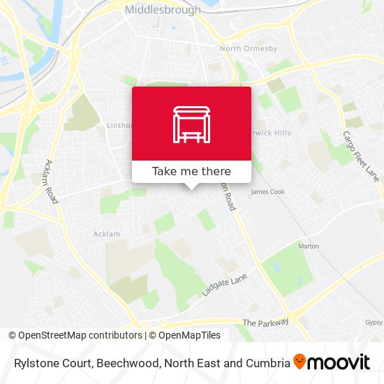Rylstone Court, Beechwood map