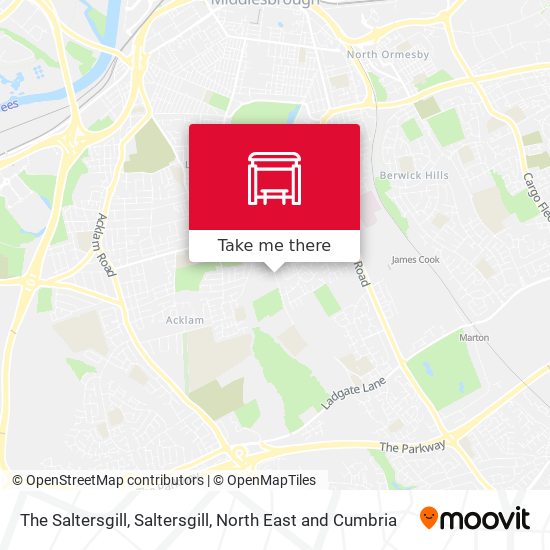 The Saltersgill, Saltersgill map