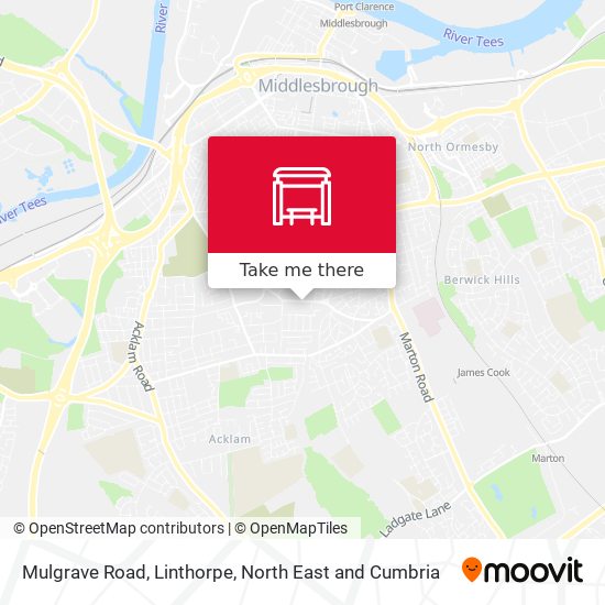 Mulgrave Road, Linthorpe map