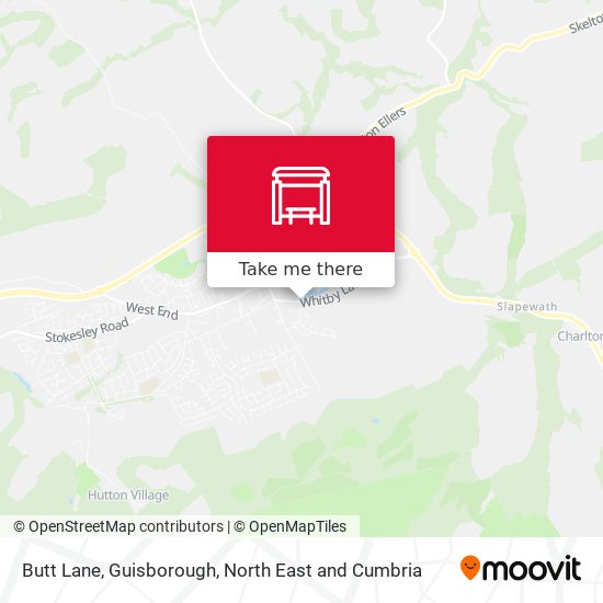Butt Lane, Guisborough map