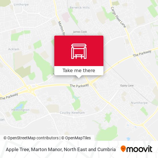 Apple Tree, Marton Manor map