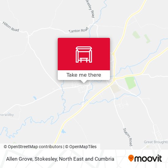 Allen Grove, Stokesley map