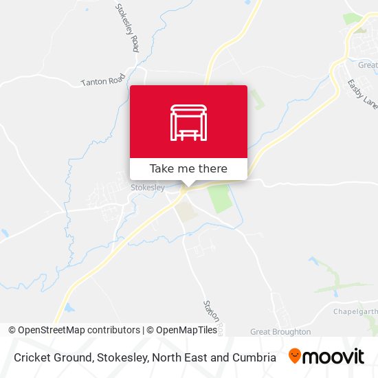 Cricket Ground, Stokesley map