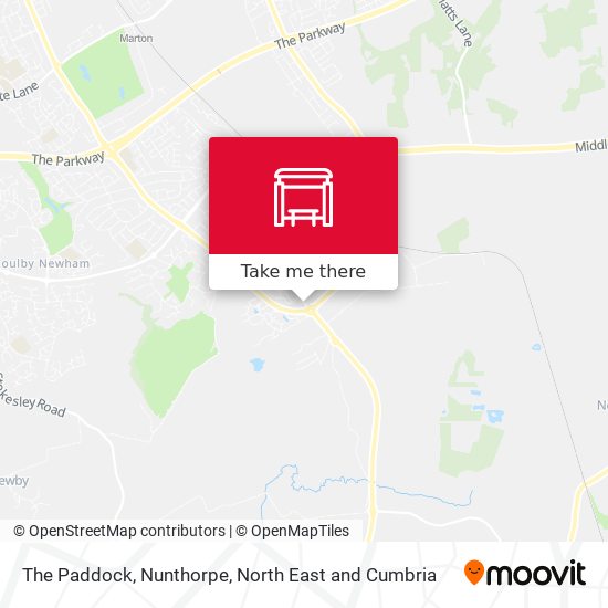 The Paddock, Nunthorpe map