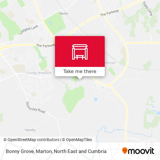 Bonny Grove, Marton map
