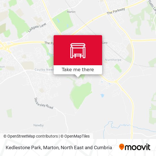 Kedlestone Park, Marton map