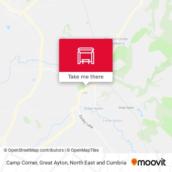 Camp Corner, Great Ayton map