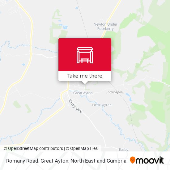 Romany Road, Great Ayton map
