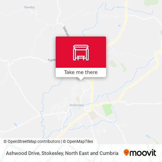 Ashwood Drive, Stokesley map