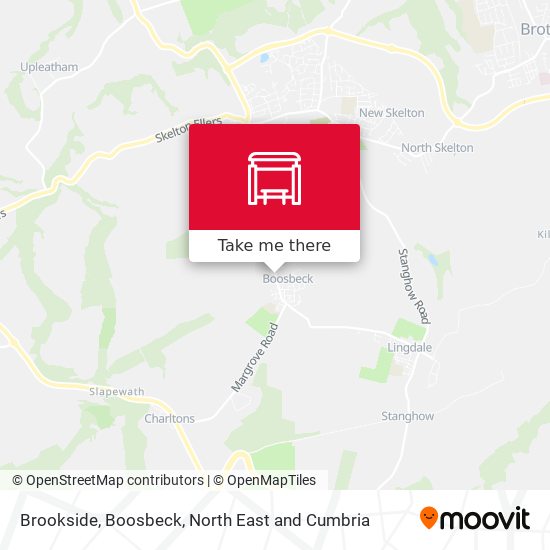 Brookside, Boosbeck map