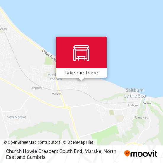 Church Howle Crescent South End, Marske map