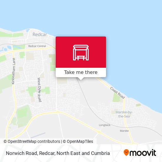 Norwich Road, Redcar map