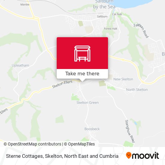 Sterne Cottages, Skelton map