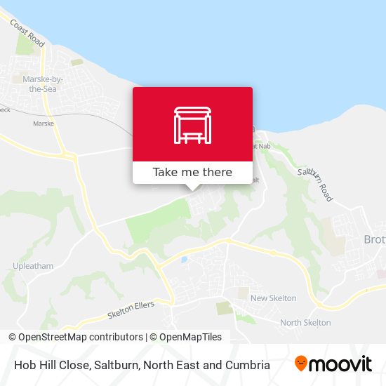 Hob Hill Close, Saltburn map