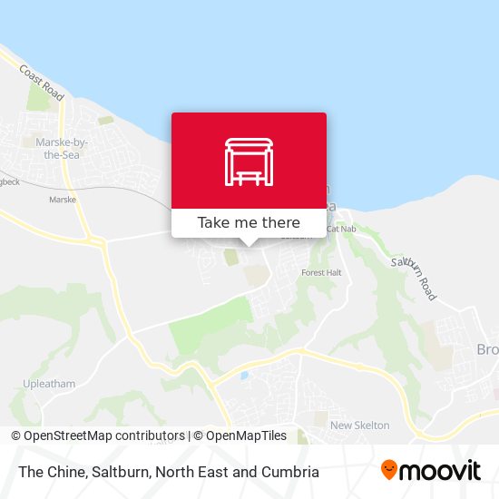 The Chine, Saltburn map