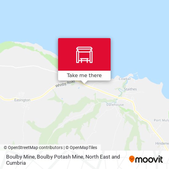 Boulby Mine, Boulby Potash Mine map