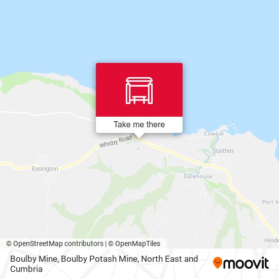 Boulby Mine, Boulby Potash Mine map