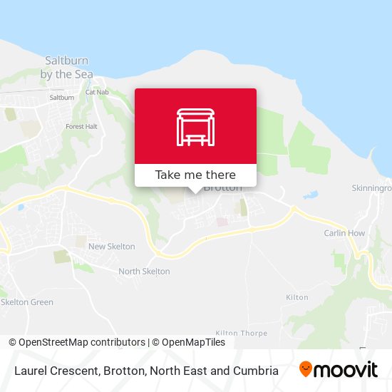 Laurel Crescent, Brotton map