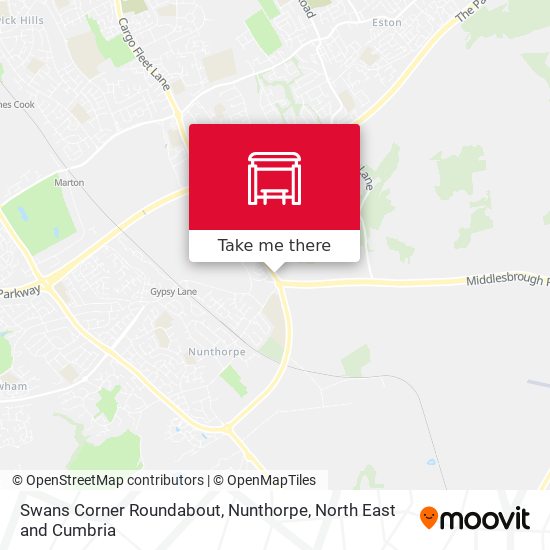 Swans Corner Roundabout, Nunthorpe map