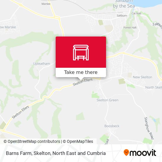Barns Farm, Skelton map