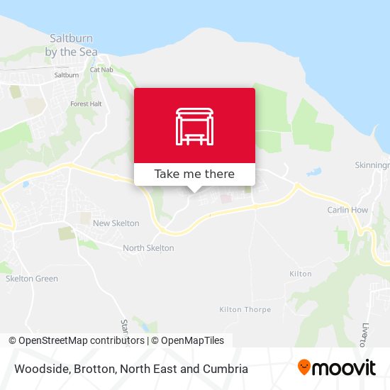 Woodside, Brotton map