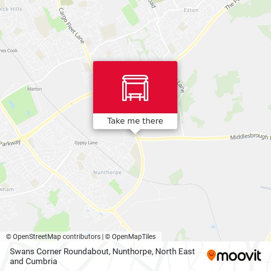 Swans Corner Roundabout, Nunthorpe map