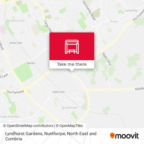 Lyndhurst Gardens, Nunthorpe map