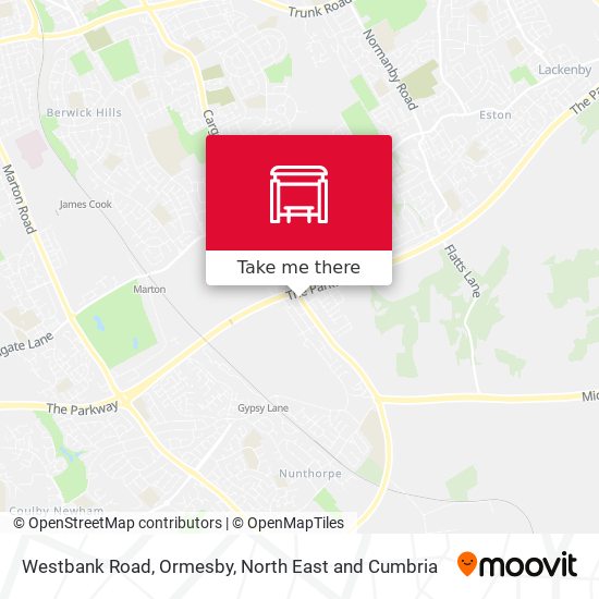 Westbank Road, Ormesby map