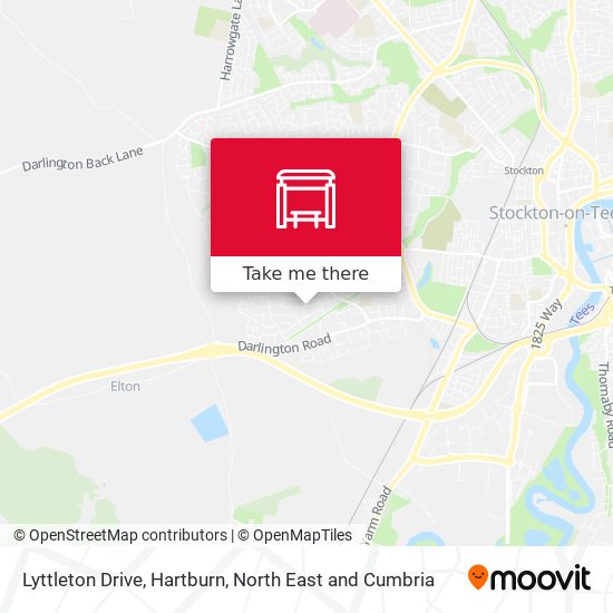 Lyttleton Drive, Hartburn map